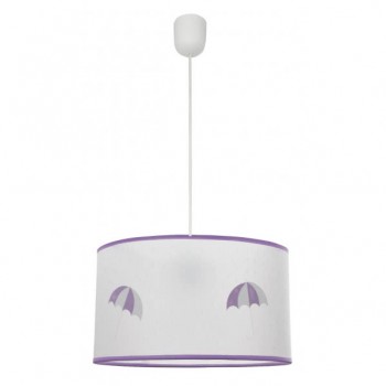 Distribuidor - Lâmpadas Diversas | Colgantes Infantil | COLGANTE LLUVIA 1XE27 LILA REGX30D Ref: 086693019